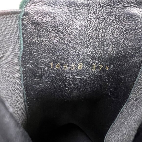 Dolce & Gabbana Green Suede Block Heel Ankle Boot 7.5 Winter Holiday Christmas - Picture 13 of 14